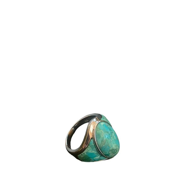 Turquoise Silver 925 Women's Ring